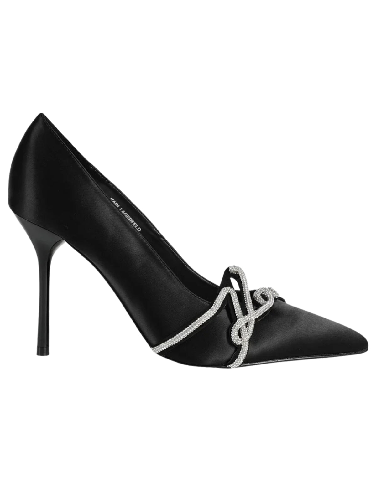 Karl Lagerfeld Heel Sienna Rhinestone Black