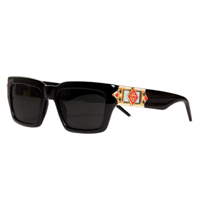 Casablanca Sunglasss Gold Embelm Black