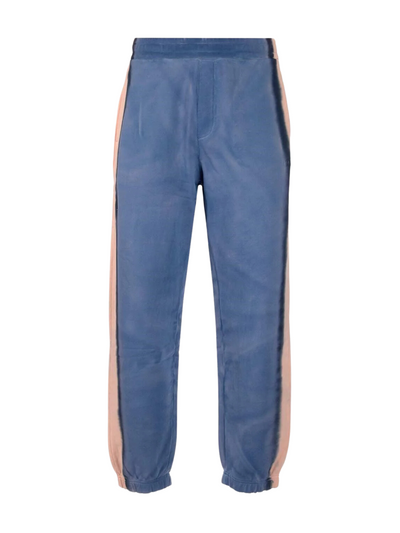 Msgm Track Pants Stripe Blue-Beige