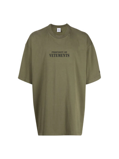 Vetements T-Shirt Property Green