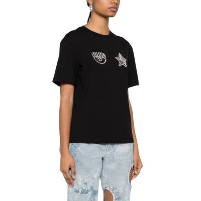 Chiara Ferragni T-Shirt Eye Star Black