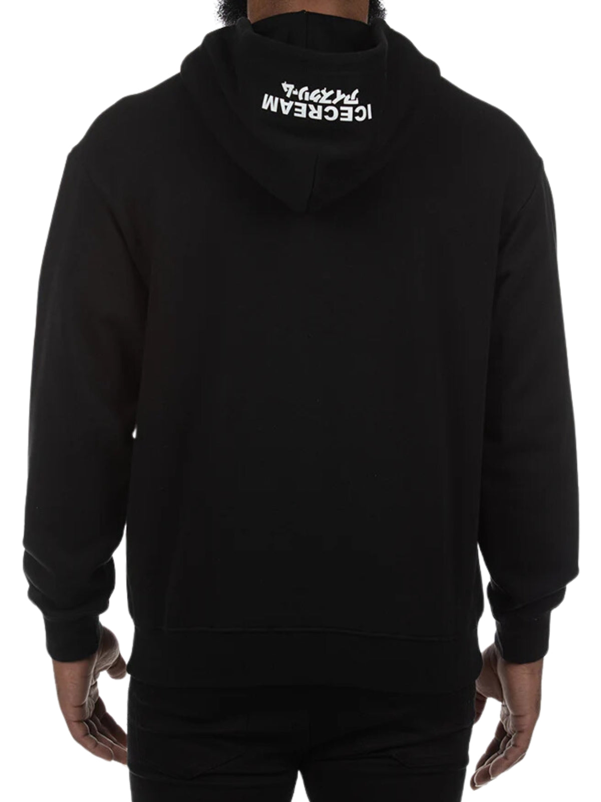 Ice-Cream Hoodie Running Dog Black