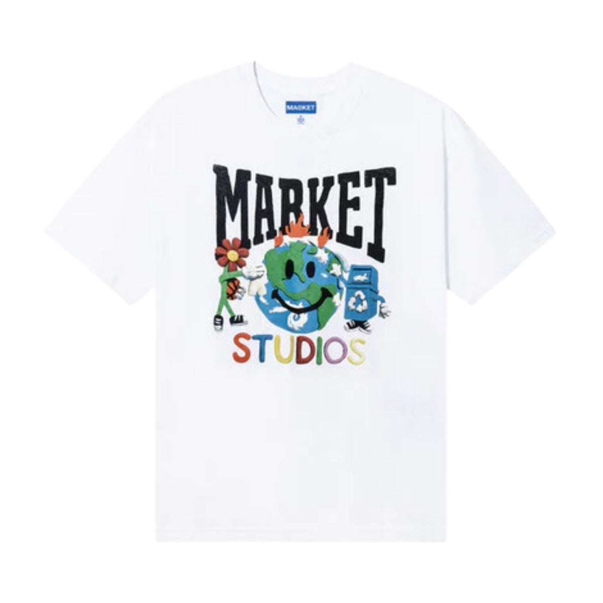 Market T-Shirt Smiley Studios White