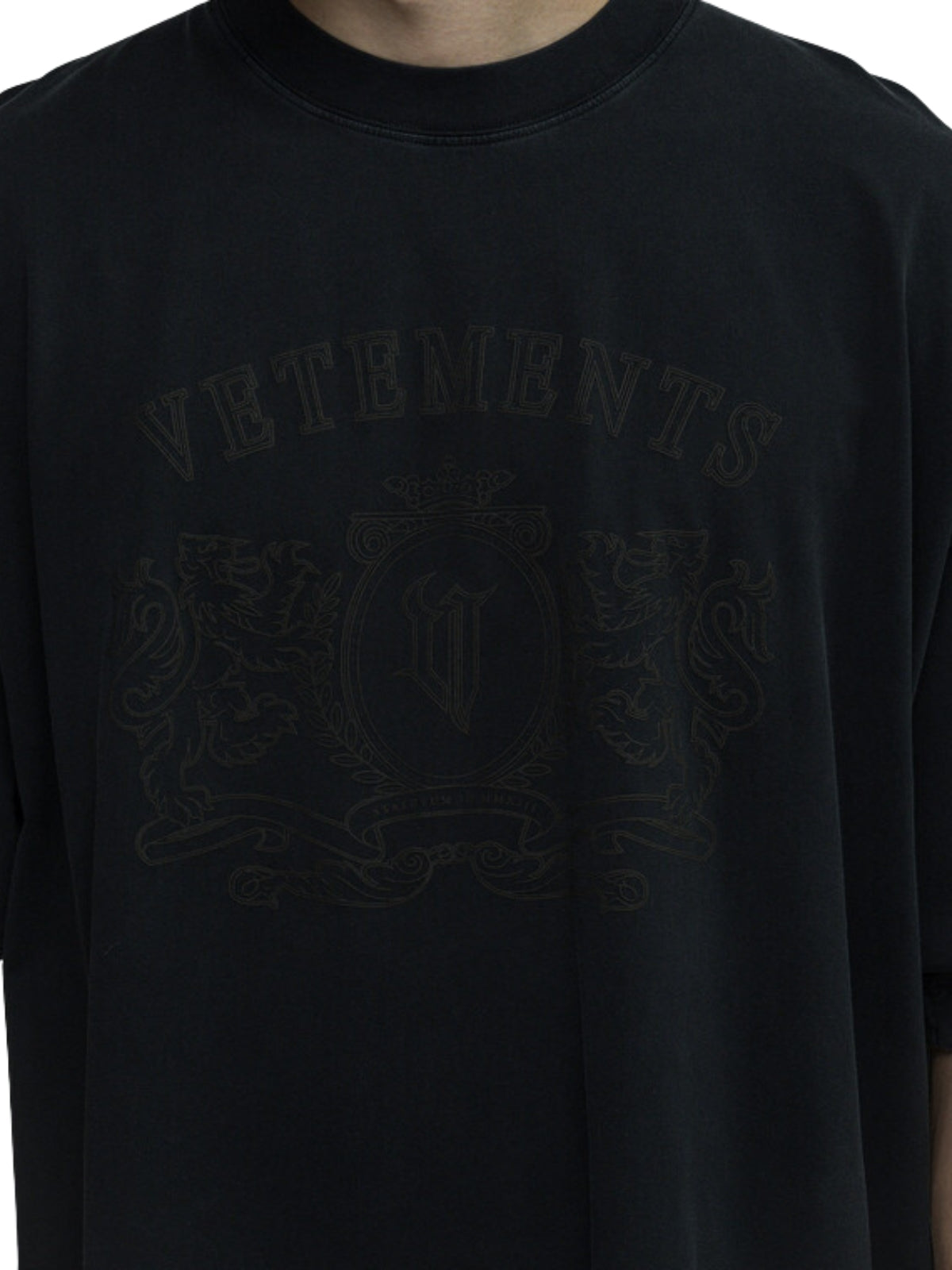 Vetements T-Shirt Mono Black