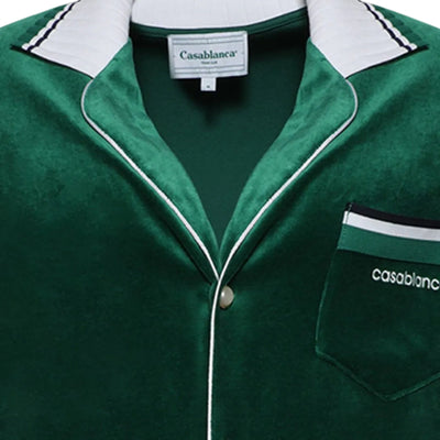 Casablanca Shirt Velour Evergreen