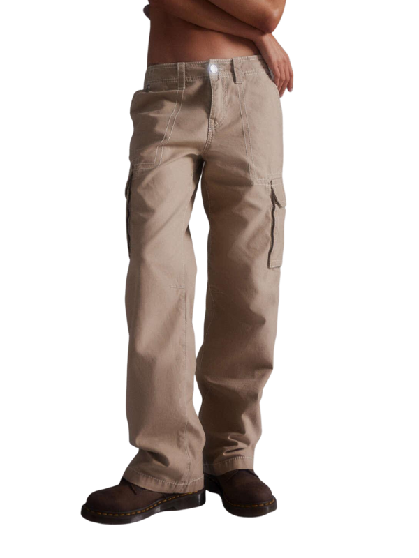 True Religion Cargo Pants Big T Non Denim Travertine