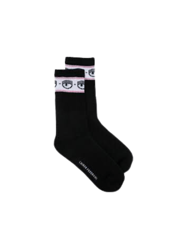 Chiara Ferragni Socks Eyelike Logo Black