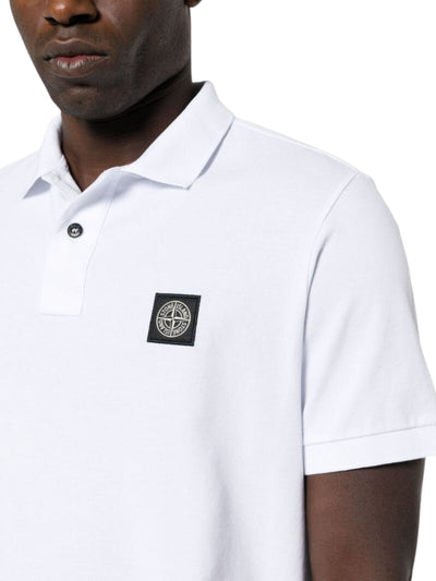 Stone Island Golfer Logo White