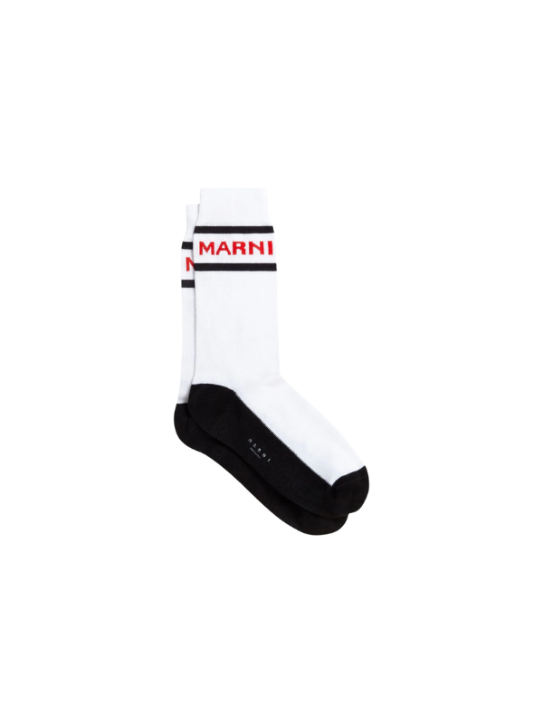 Marni Socks Logo White