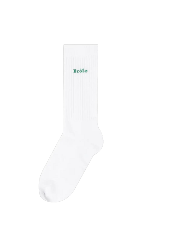 Drole De Monsieur Socks Slogan Green