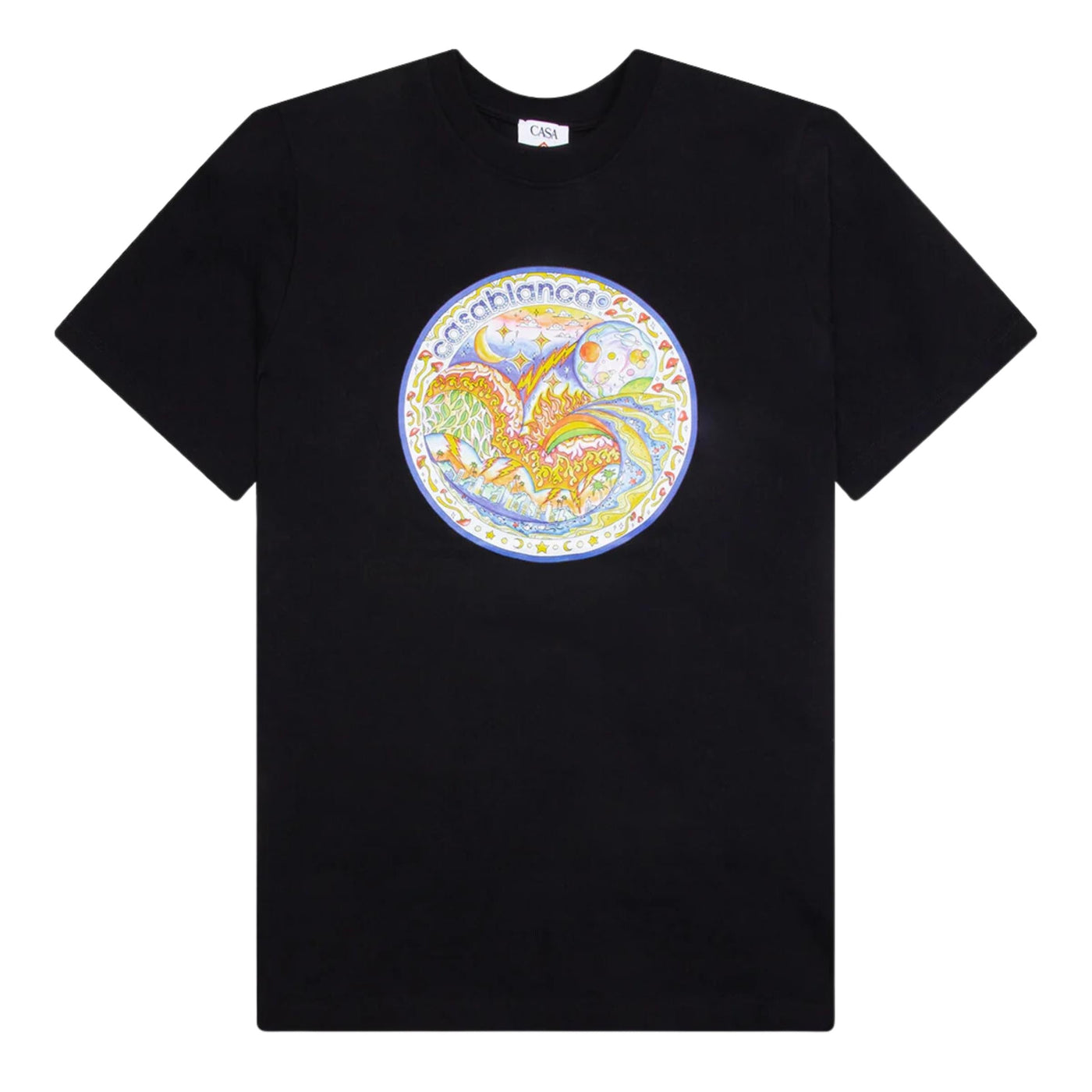 Casablanca T-Shirt Four Elements Black