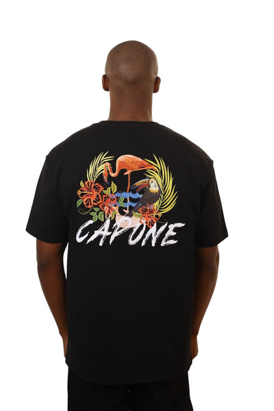 Capone T-Shirt Flamingo Island Black