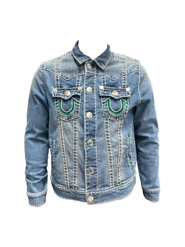 True Religion Jacket Jimmy Raised Beach Fire Medium Wash